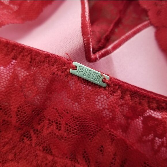 SMALL PINK Victoria's Secret Red Push Up Bra - Picture 9 of 10